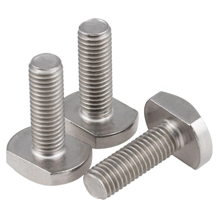 Custom T-Bolt Rhombus T Head Type Bolt Stainless Steel / Steel T-Shaped T Slot Bolt M8